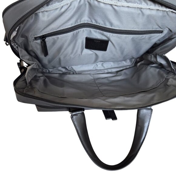 Tumi OAKFIELD Grey Nylon & Leather Large Laptop Briefcase  136350, New with tags - Picture 7 of 16
